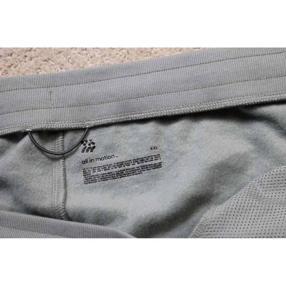 All in Motion Mens Fleece Jogger Sage Green XXL NWT Activewear Sweatpants